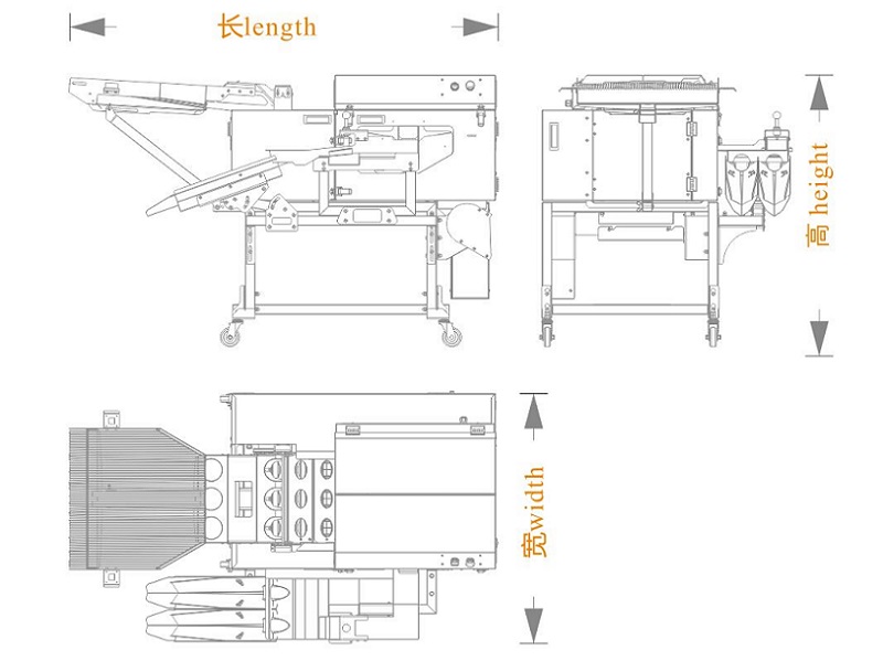 三排敲蛋机+双槽蛋清蛋黄分离+蛋壳破碎机+对接（长宽高）尺寸